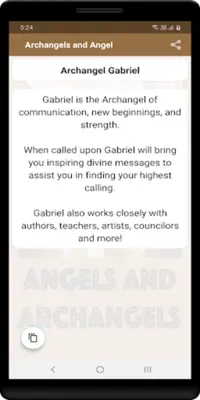 Archangels and Angel android App screenshot 1